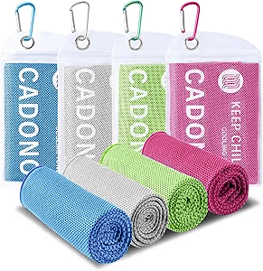 4 Pack Cooling Towel (40"x12") – Soft Breathable Chilly Towel, Ice Towel | Best Cooling Towels Reviews