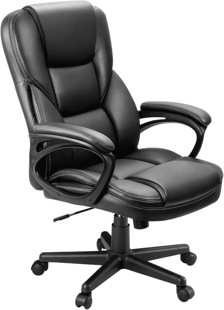 Best Office Chair For Sitting Indian Style-
Furmax Office Executive Chair High Back Adjustable Managerial Home Desk Chair, Swivel Computer PU Leather Chair with Lumbar Support (Black)