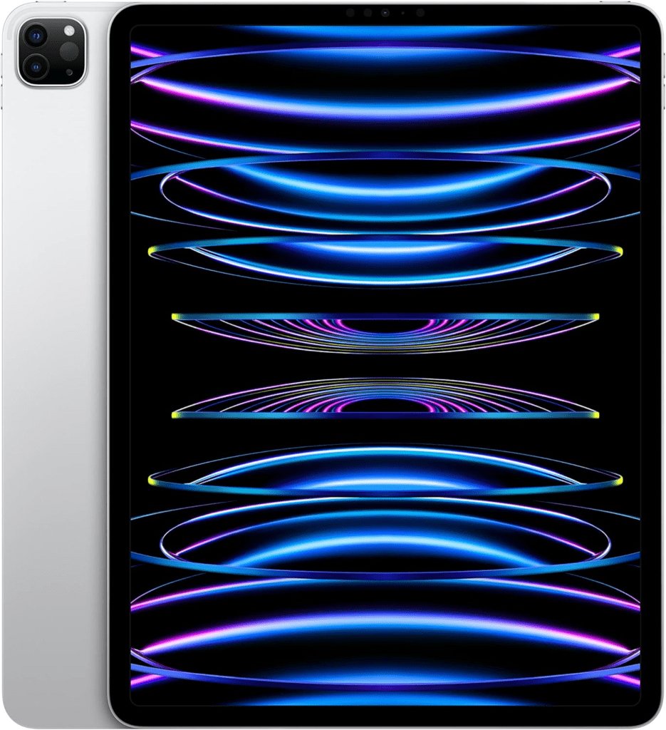 Apple iPad Pro 12.9-inch (6th Generation): with M2 chip, Liquid Retina XDR Display, 128GB, Wi-Fi 6E, 12MP front/12MP and 10MP Back Cameras, Face ID, All-Day